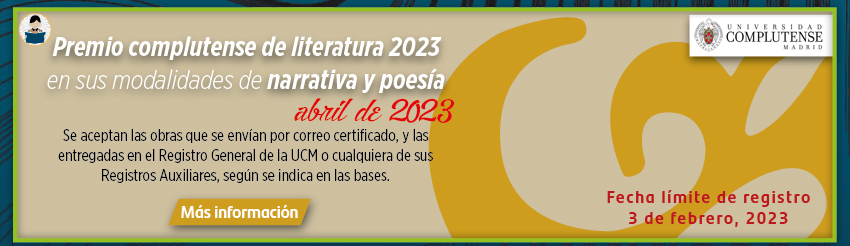 Premio Complutense de Literatura 2023